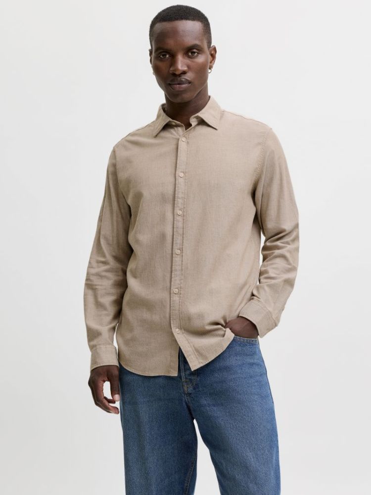 Hemd JACK & JONES 176642 Oatmeal