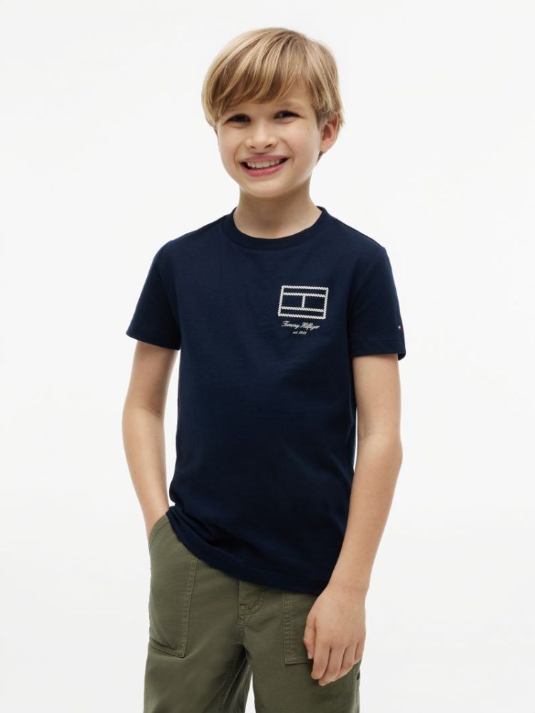 T-shirt TOMMY HILFIGER C1G DARK NIGHT