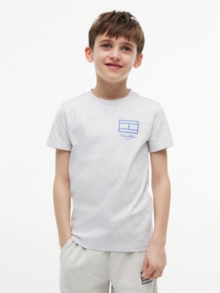 T-shirt TOMMY HILFIGER P09 LIGHT GREY
