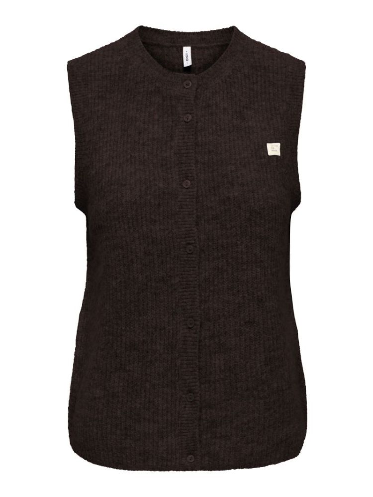 Gilet ONLY 237375003 Coffe