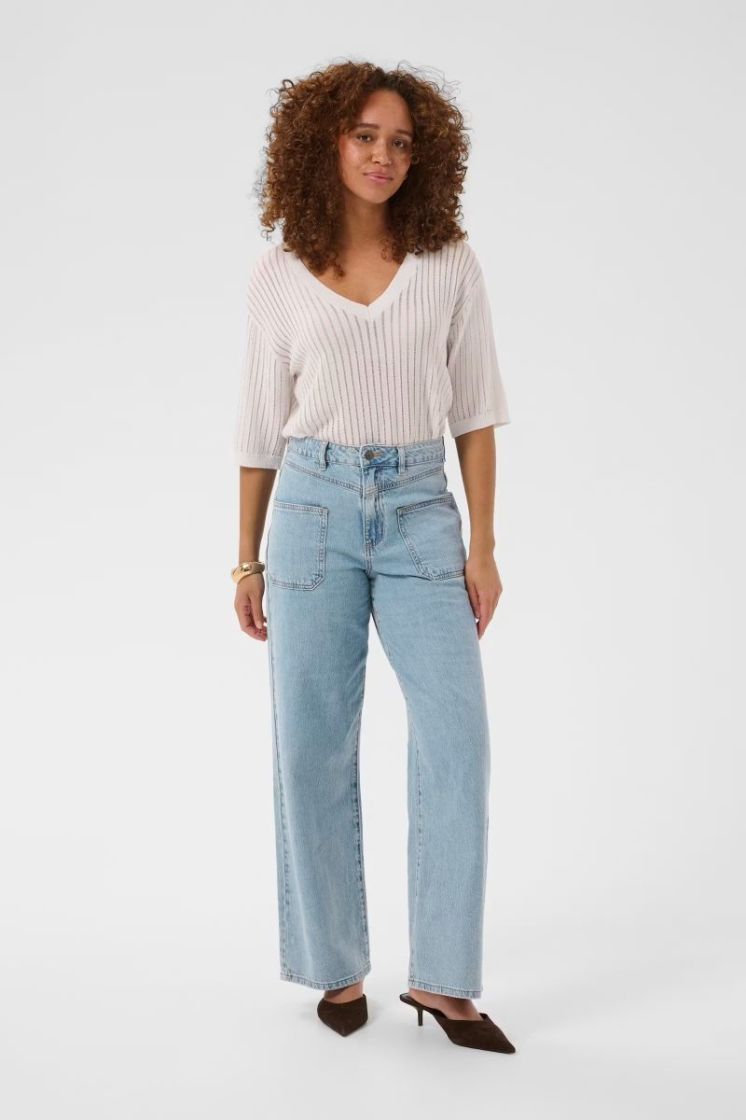 Broek KAFFE 109460 Light Bl